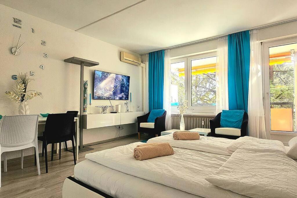 Idyllische Ferienwohnung In Bissone Luaran gambar