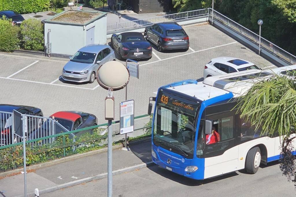 Idyllische Ferienwohnung In Bissone Luaran gambar
