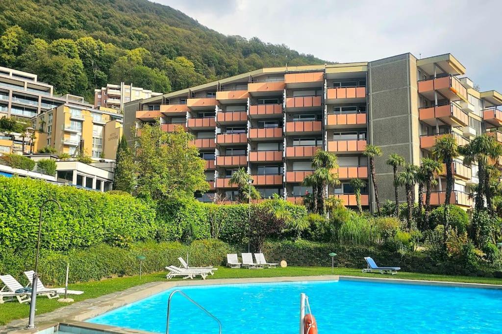 Idyllische Ferienwohnung In Bissone Luaran gambar
